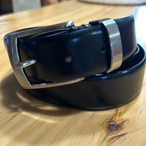 Man’s Italian leather black belt
